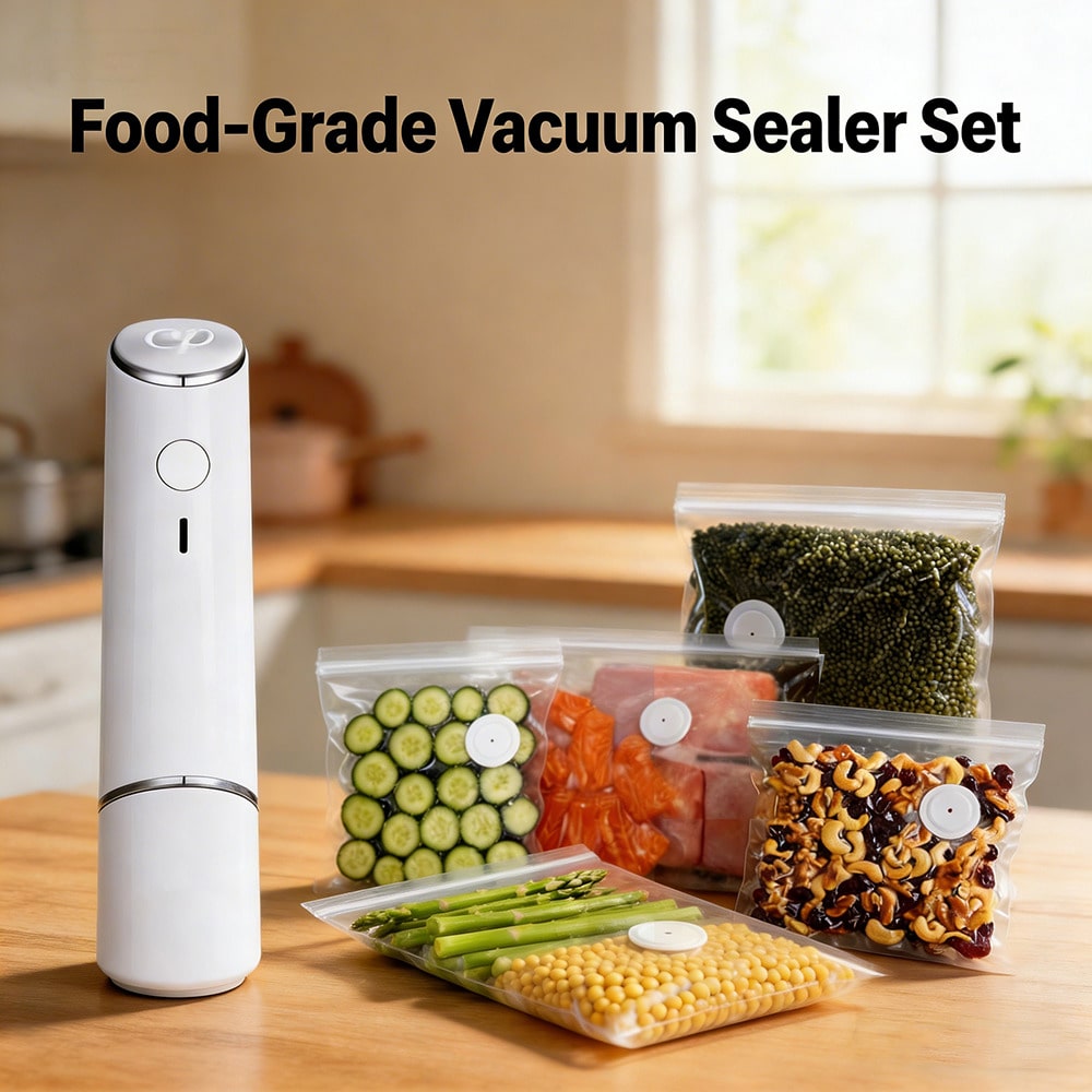 Food Storage Machine - 30 adet Yeniden Kullanılabilir Vakum Torbaları