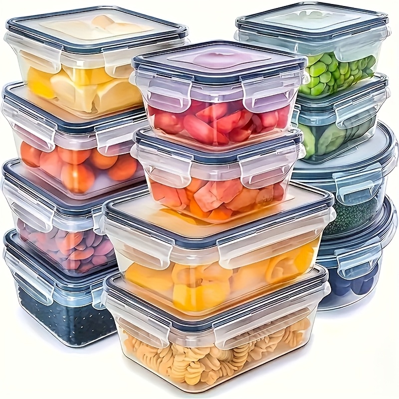 Food Storage Order - 8 Parça Set, 4 Kap ve