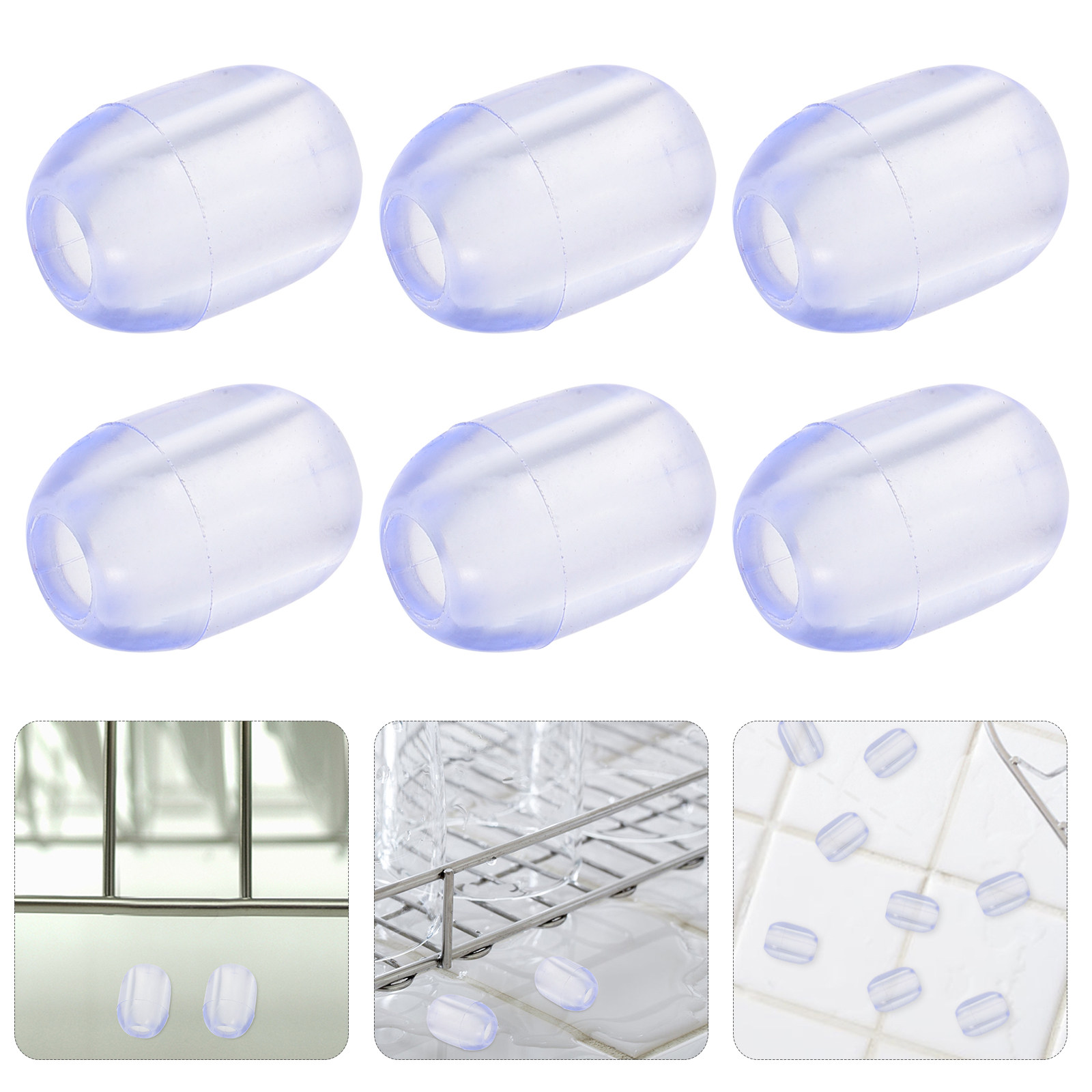 Food Storage Vegetables - 10 Adet Kauçuk Lavabo Rafı Ayak