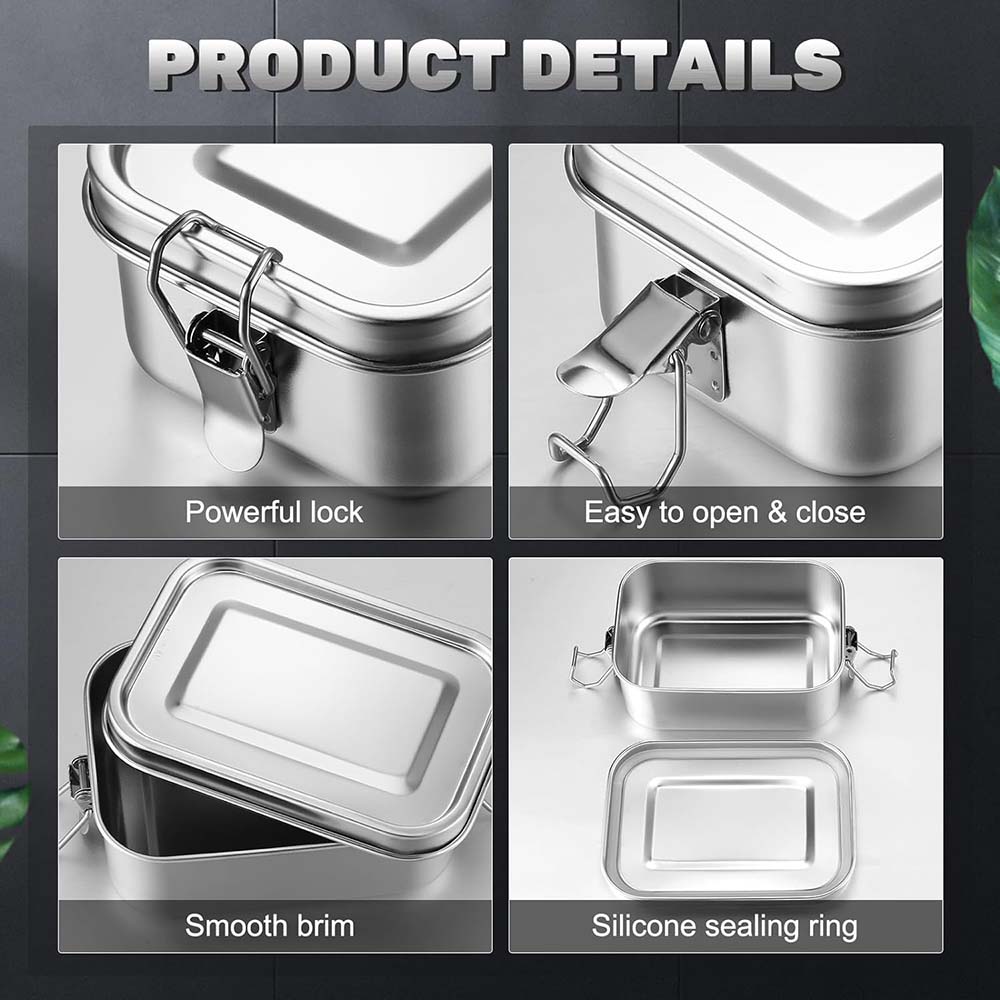 4 adet paslanmaz çelik Bento k - Food Storage Metal Box incelemesi ve fiyatı