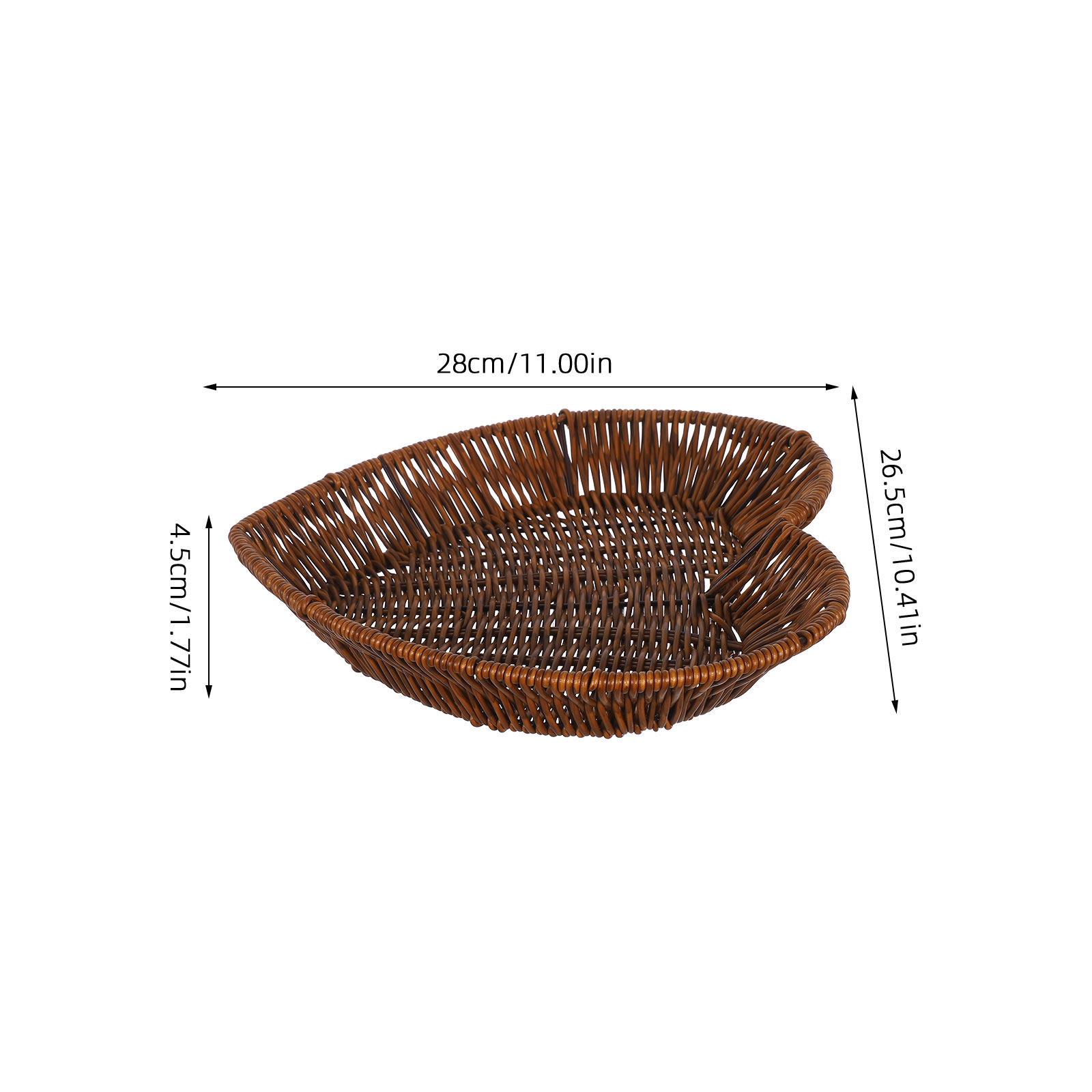 2 adet Kalp Şeklinde Rattan Se - Food Storage Vegetables incelemesi ve fiyatı