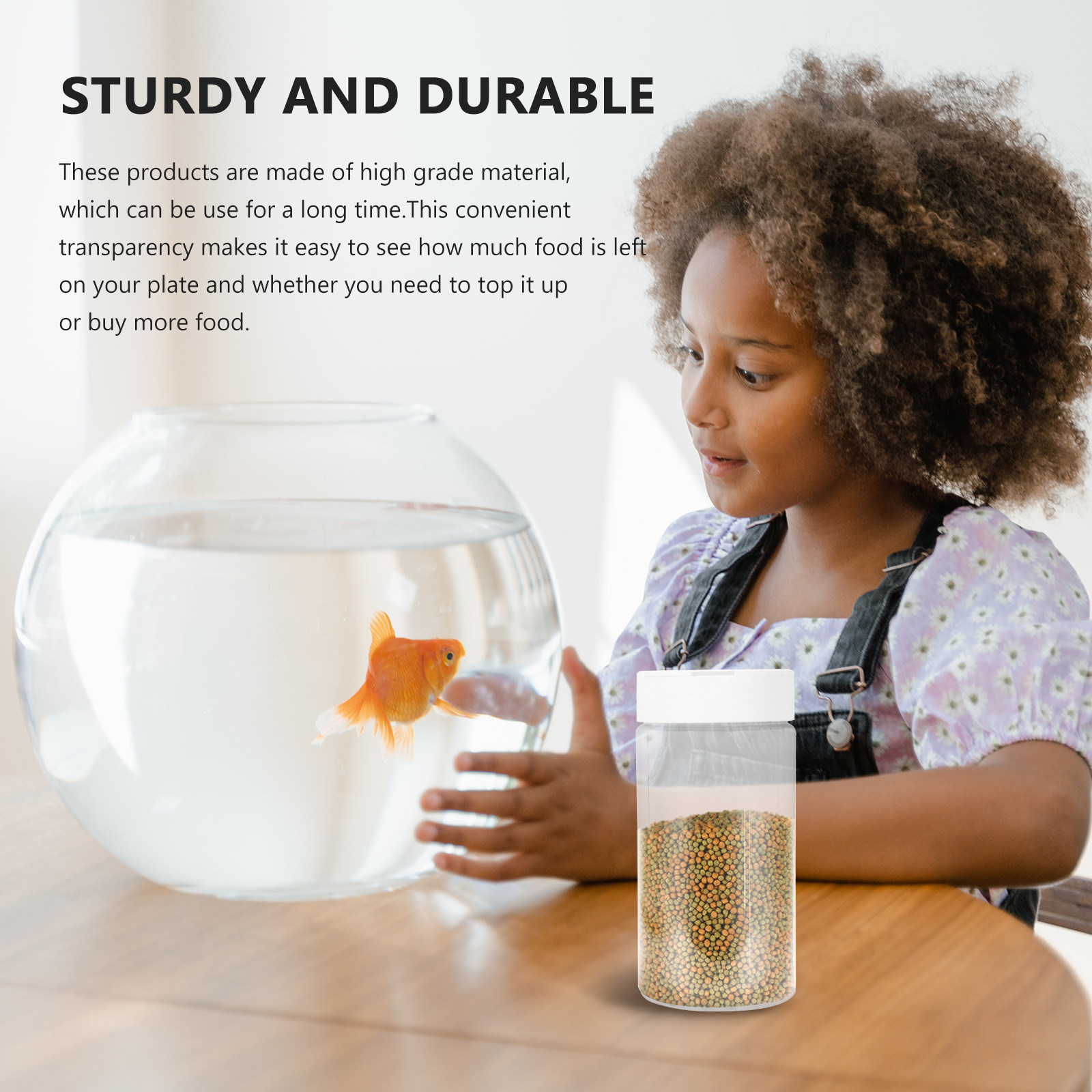 2 adet şeffaf balık yemi şişel - Food Storage How To incelemesi ve fiyatı