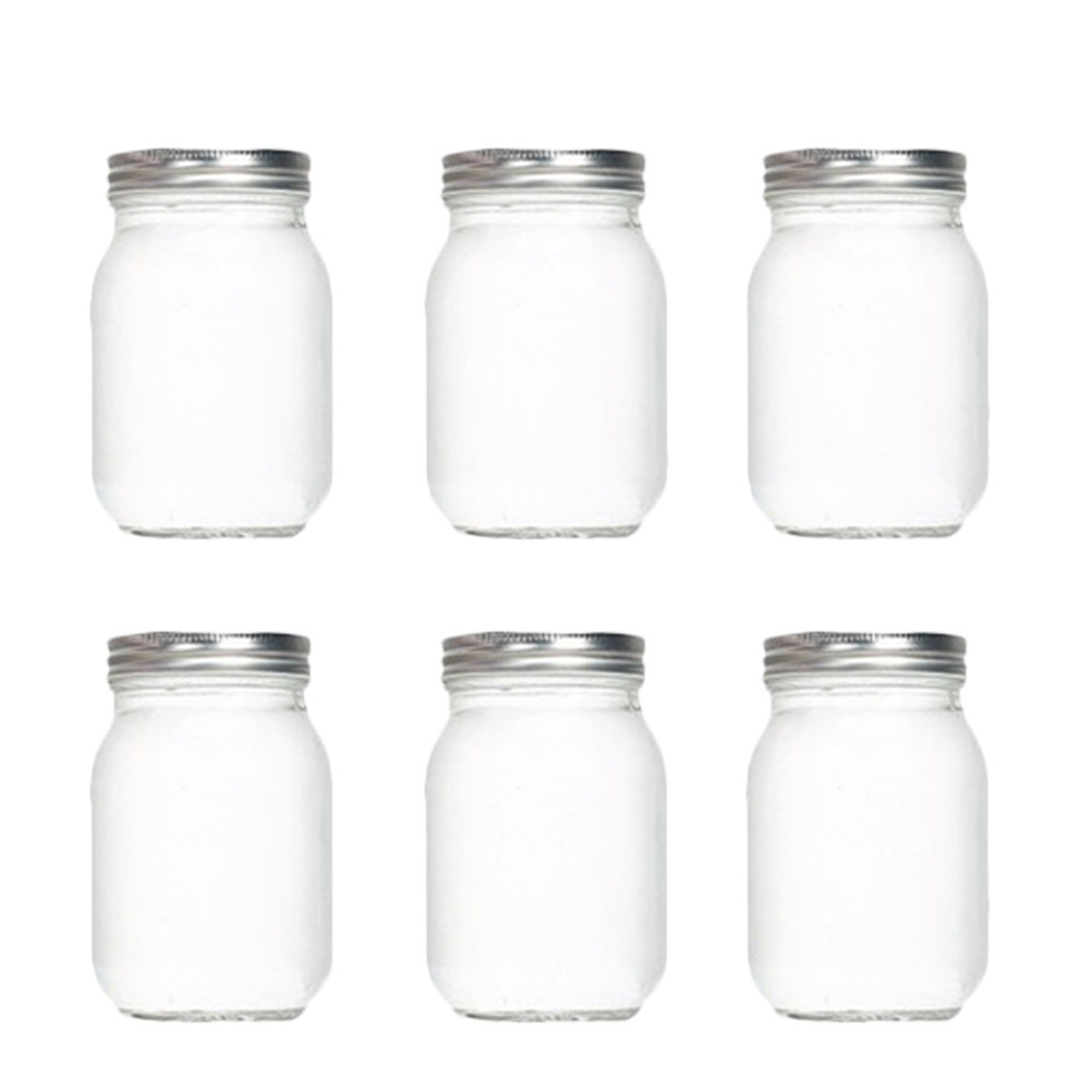 6 adet şeffaf yuvarlak cam kav - Food Storage Glass Jar incelemesi ve fiyatı