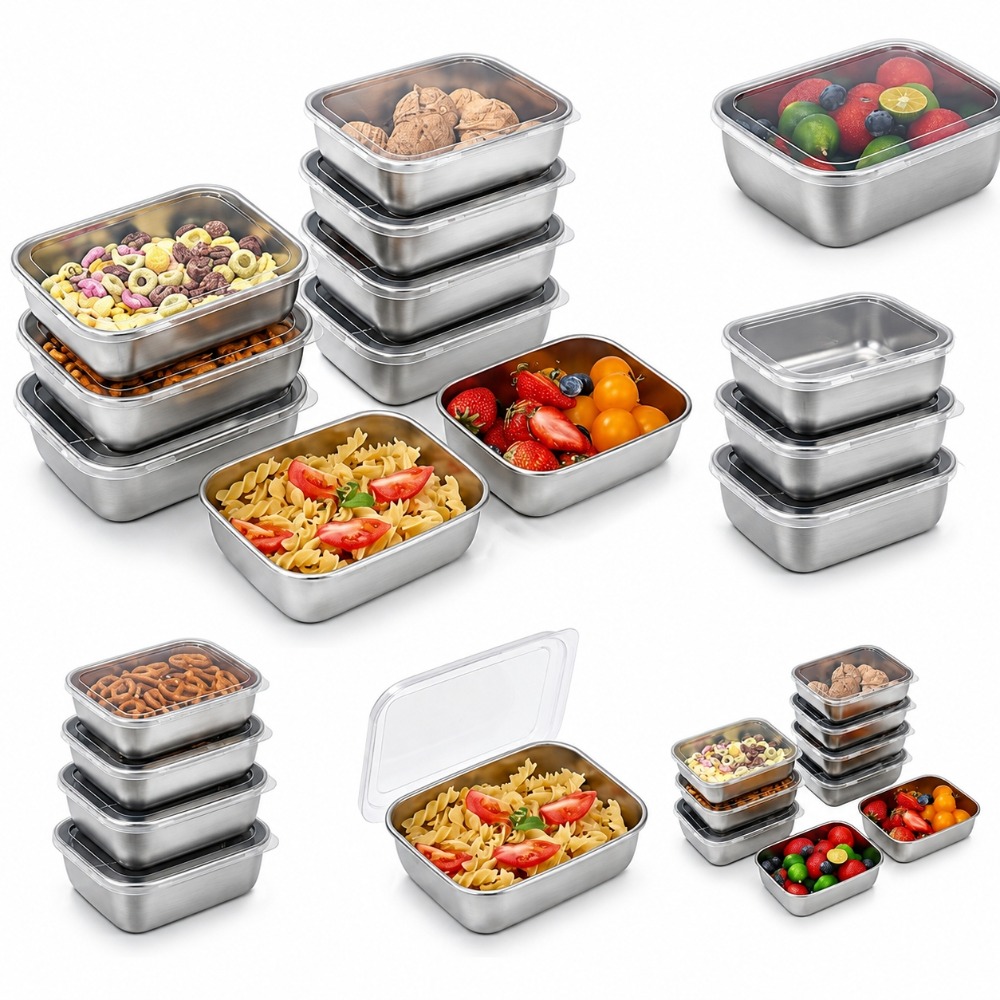 6 Adet Paslanmaz Çelik Gıda Sa - Food Storage Metal Box incelemesi ve fiyatı