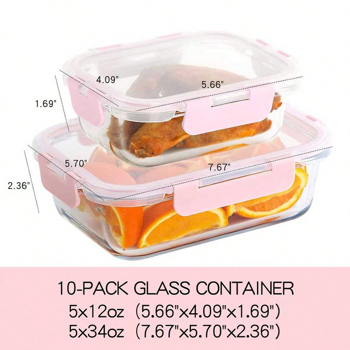 10'lu Paket Cam Yemek Hazırlık - Food Storage Order incelemesi ve fiyatı