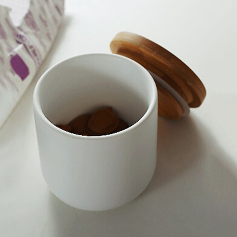 Seramik Saklama Kavanozu Küçük - Food Storage Jars With Wooden Lids incelemesi ve fiyatı